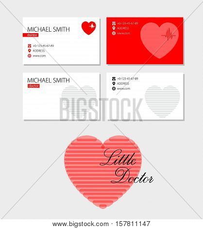 Business card vector background. Several variants vector