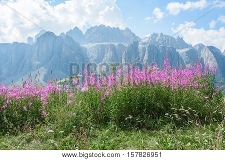 beautiful val gardena and dolomity in italy