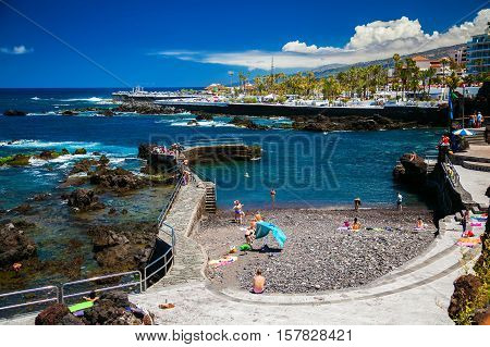 The Beach Of San Telmo In Puerto De La Cruz