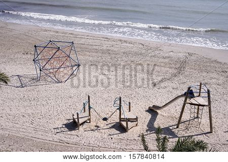 Beach Play area nex to the Sea in Spain