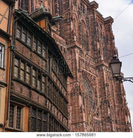 Cathedral Notre Dame Of Strasbourg, Bas Rhin, Alsace