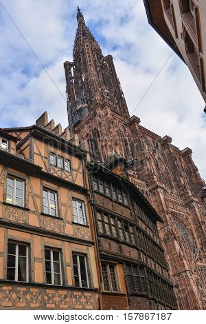 Cathedral Notre Dame Of Strasbourg, Bas Rhin, Alsace