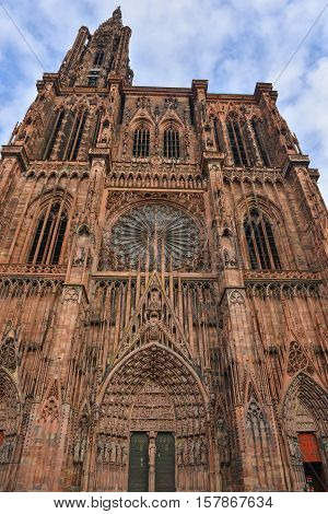 Cathedral Notre Dame Of Strasbourg, Bas Rhin, Alsace