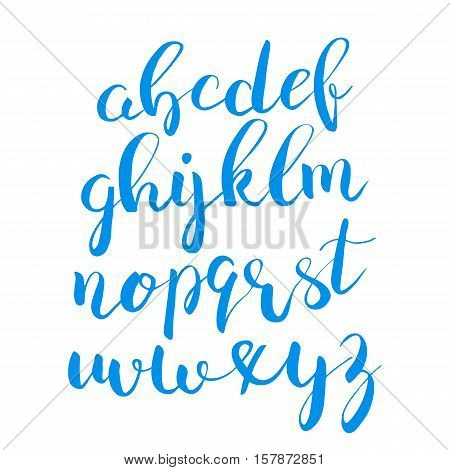 Handwritten brush style modern calligraphy cursive typeface