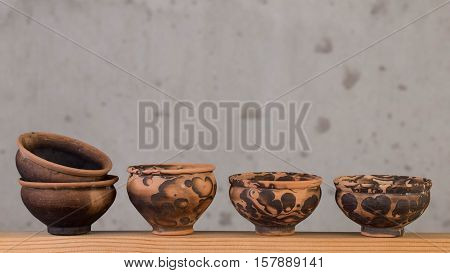 Decorative ceramic handmade decorations for the interior.