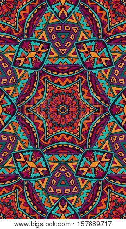 Vector abstract colorful  seamless patternbackground. festival geometric print