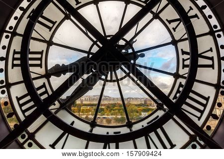The Giant Clock Of The Musee Dorsay In Paris