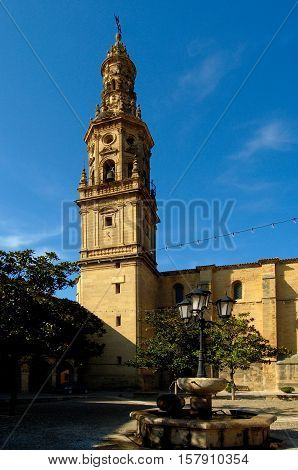 View of the Chuch Briones La Rioja Spain