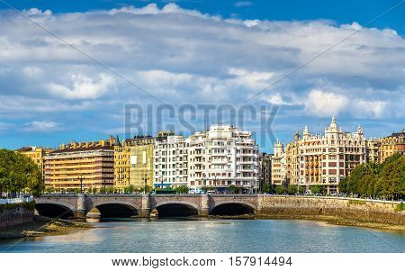Cityscape of San Sebastian or Donostia - Spain, the Basque Country
