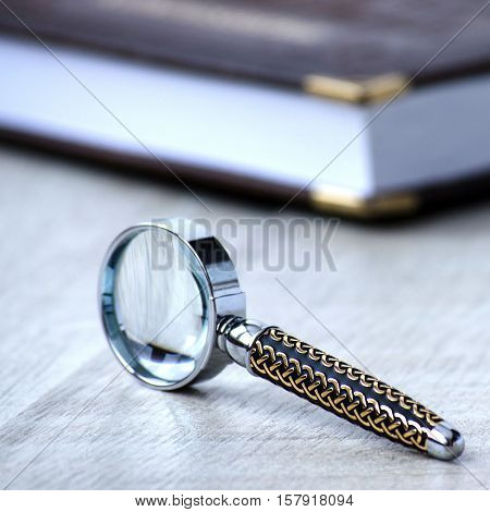 The Clothbound Notebook And Stationery Magnifier With Incrustata