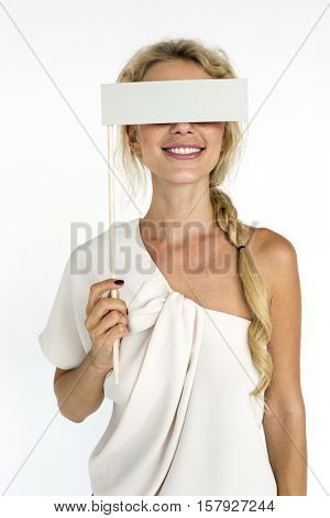 Woman Cheerful Studio Portrait Concept