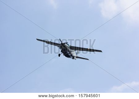 CHIANGMAI , THAILAND- FEBRUARY 19 2014: HS-KAB Cessna Grand Caravan 208B of Kanair. landing to Chiangmai airport flight from Mae hong son.