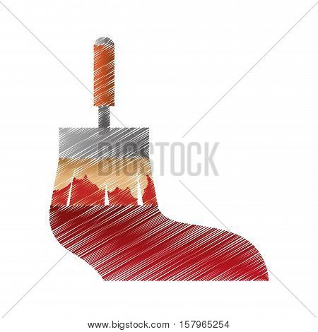 paint brush tool isolated icon vector illustration design