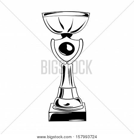 Champions trophy cup vector. Award Symbol Vector Illustration Isolated On White Background