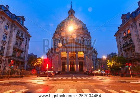 Marble Church In Copenhagen, Denmark.