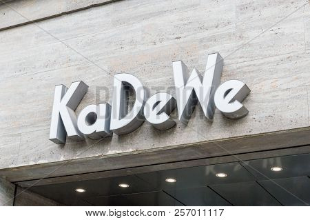 Berlin, Germany - August 18, 2018: Logo And Sign Of Kadewe. Kadewe Is Department Store In Berlin.