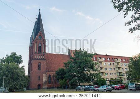 Frankfurt Oder, Germany - August 19, 2018: Church Of Peace In Frankfurt (oder).