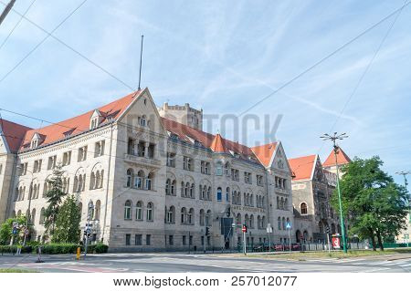 Poznan, Poland - August 19, 2018: Building Of Bank Pocztowy Sa. Bank Pocztowy Is A Commercial Bank I