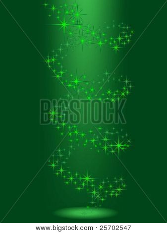 grüne Strahl des Lichtes