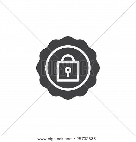 Abstract Security Vector Icon. Filled Flat Sign For Mobile Concept And Web Design. Keylock Simple So