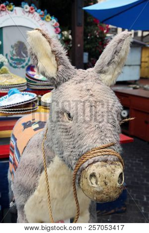 9-2-2018 Los Angeles, CA: Olvera Street in los angeles ca. a historical area featuring Mexican heritage and trinkets for sale to tourist. 
