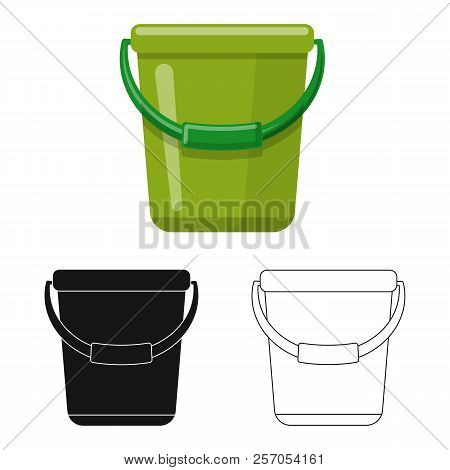 Vector Illustration Of Cleaning And Service Symbol. Set Of Cleaning And Household Vector Icon For St