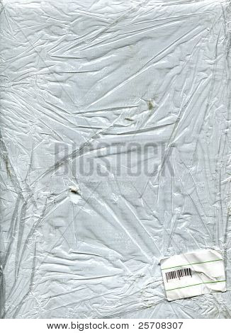 プラスチック製のラップの抽象的な背景