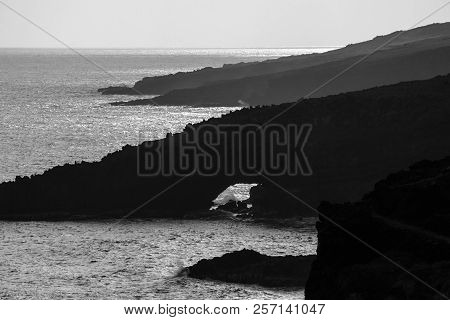 Arch And Sea Cliffs, South Maui Coastline