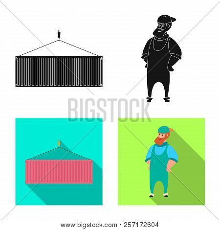 Vector Design Of Goods And Cargo Sign. Set Of Goods And Warehouse Vector Icon For Stock.
