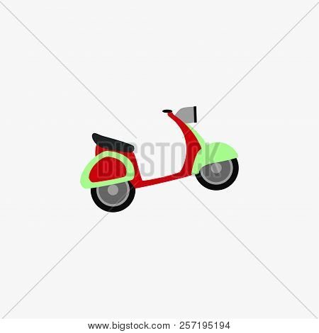 Scooter Icon. Retro Scooter. Vector Illustration. Eps 10.