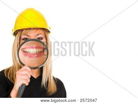 A Businesswoman With Clack