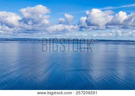 Galway Bay With Clouds Reflection