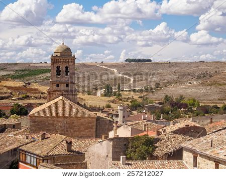 Belltower Of The 16th Century Parish Church Of The Conception Tucked Down In A Small Valley Of The M