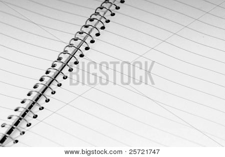 Spiralati foderato aperto notebook