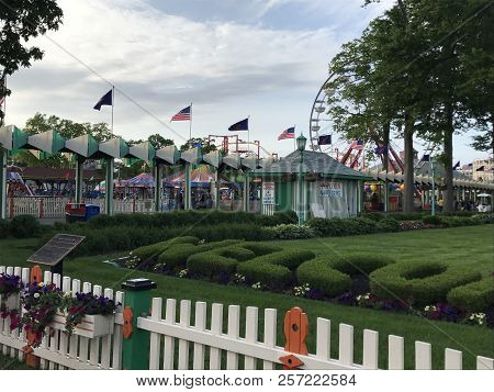 Rye, Ny - Jun 3: Playland Park In Rye, New York, As Seen On Jun 3, 2018. The Park Was Built In 1928.