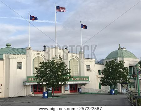 Rye, Ny - Jun 3: Playland Park In Rye, New York, As Seen On Jun 3, 2018. The Park Was Built In 1928.