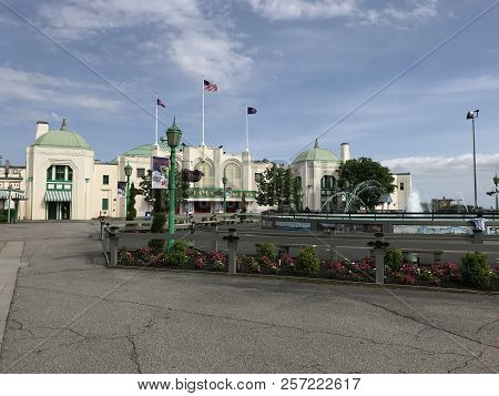 Rye, Ny - Jun 3: Playland Park In Rye, New York, As Seen On Jun 3, 2018. The Park Was Built In 1928.