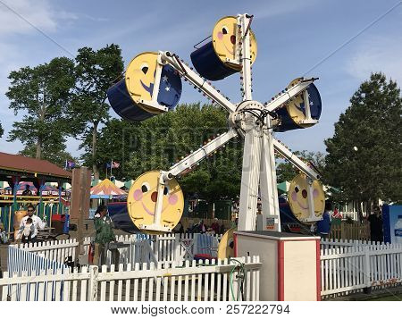 Rye, Ny - Jun 3: Playland Park In Rye, New York, As Seen On Jun 3, 2018. The Park Was Built In 1928.