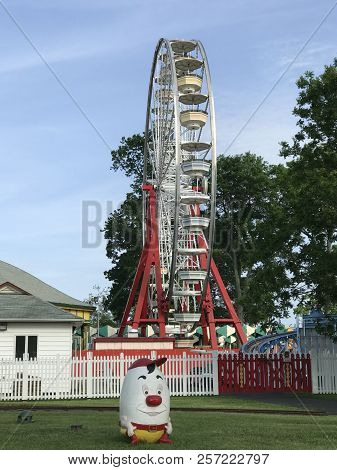 Rye, Ny - Jun 3: Playland Park In Rye, New York, As Seen On Jun 3, 2018. The Park Was Built In 1928.