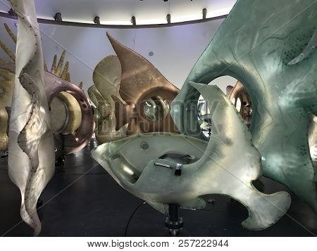 New York, Ny - Jun 9: The Seaglass Carousel At The Battery Park In New York, As Seen On Jun 9, 2018.