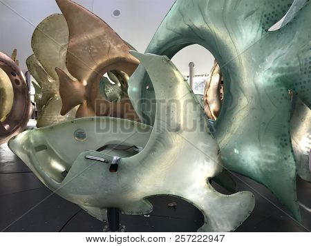 New York, Ny - Jun 9: The Seaglass Carousel At The Battery Park In New York, As Seen On Jun 9, 2018.