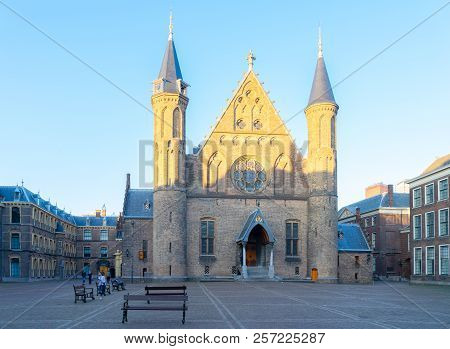 Riderzaal Of Binnenhof - Dutch Parliamentat Facadet, The Hague, Holland