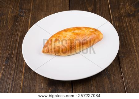 Russian Traditional Pirogi Dough Stuffed With Meat