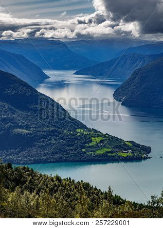 Sognefjord From Molden Mountain, Top View, Norway