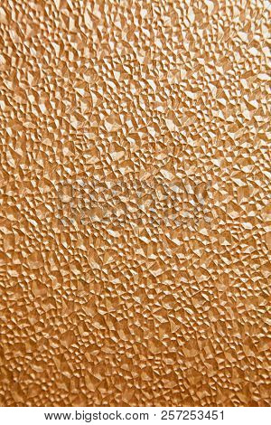 Abstract Polygonal Pattern On A Brown Plastic Window On The Lumen