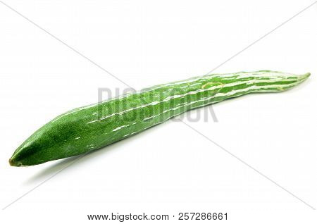 Snake Gourd Isolated On A White Background