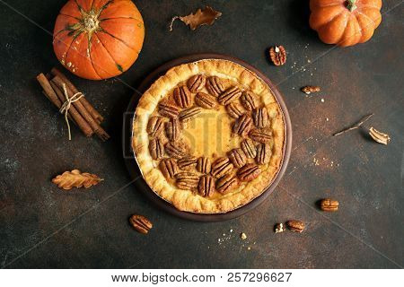 Pumpkin And Pecan Pie