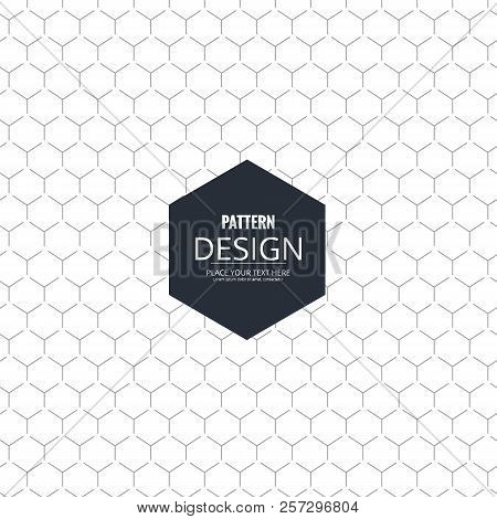 Abstract Geometric Vector Background. Black Hexagon Shapes. It Technology Background. Tech Design. N