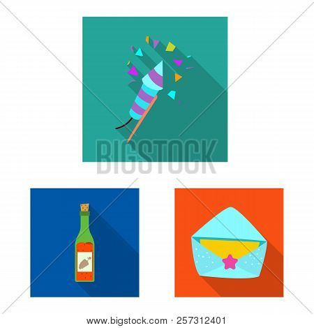 Vector Design Of Party And Birthday Logo. Collection Of Party And Celebration Stock Vector Illustrat