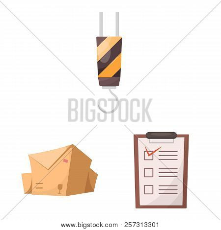 Vector Design Of Goods And Cargo Symbol. Set Of Goods And Warehouse Vector Icon For Stock.
